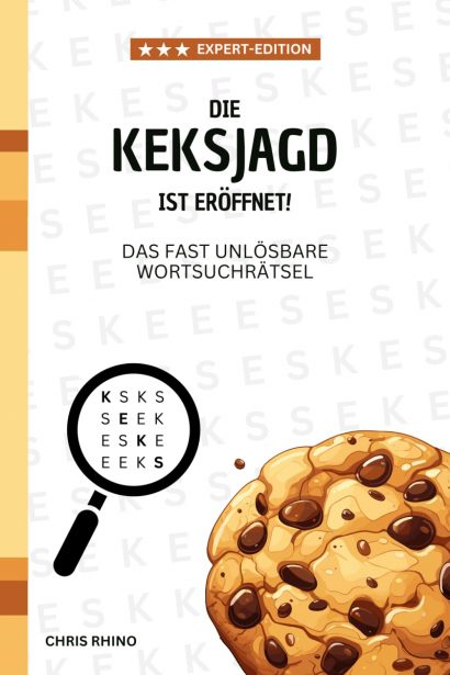 Die Keksjagd ist eröffnet – das ultimative Wortsuchrätsel. Finde den einen Keks unter über 430.000 Möglichkeiten – das perfekte Geschenk für Rätselliebhaber, Freunde und Kollegen